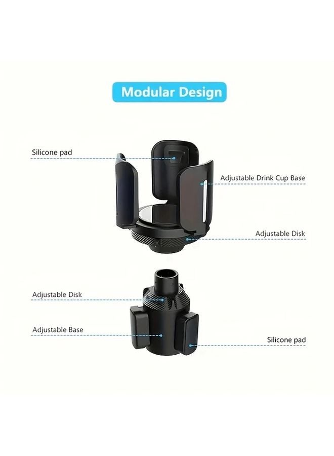 Adjustable Universal Car Cup Holder Extension Adapter For Bottles Cups Under 5 51 Inch Durable Plastic - Image 4